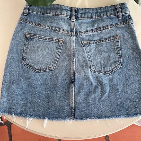 Topshop Moto Denim Skirt - Picture 4 of 5